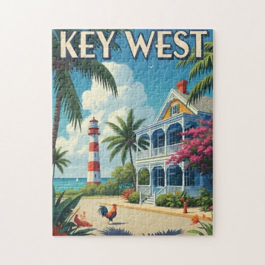 Key West Florida Reise Puzzle (Vertikal)