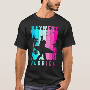 Key West Florida Retro Beach Sunset Summer Vibes A T-Shirt