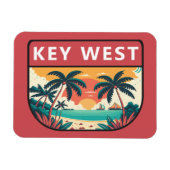 Key West Florida Retro Emblem Magnet (Horizontal)