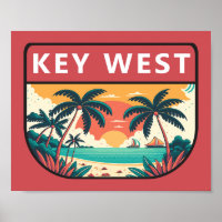 Key West Florida Retro Emblem