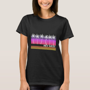 Key West Florida Retro-Stil Vintage-Strand-Sonnenu T-Shirt
