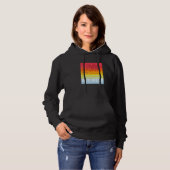 Key West Florida Retro Sunset Palm Trees Hoodie (Vorne ganz)