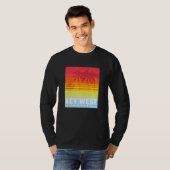 Key West Florida Retro Sunset Palm Trees T-Shirt (Vorne ganz)