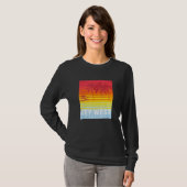 Key West Florida Retro Sunset Palm Trees T-Shirt (Vorne ganz)