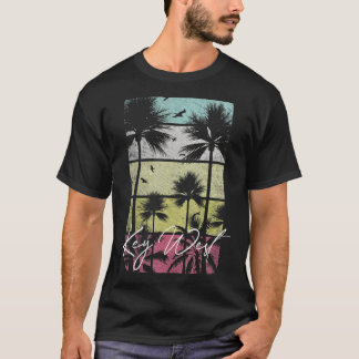 Key West Florida Retro Vintag Beach Surfing T-Shirt