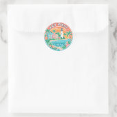 Key West, Florida Runder Aufkleber (Tasche)