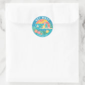 Key West Florida Runder Aufkleber (Tasche)