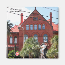 Key West Florida, Sailor küsst Krankenschwester Zw Magnet