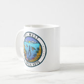 Key West Florida Scuba Retro Emblem Kaffeetasse (Vorderseite Links)