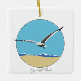 Key West, Florida Sea Gull am Strand Keramikornament