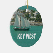 Key West Florida Segelboot Keramikornament (Rechts)