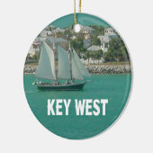 Key West Florida Segelboot Keramikornament (Links)