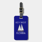 Key West Florida Segeln Gepäckanhänger (Vorderseite vertikal)