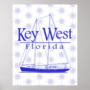 Key West Florida Segeln Poster