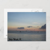 Key West Florida Segelschiffe auf dem Meer Postkarte (Vorne/Hinten)
