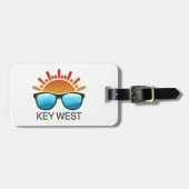 Key West Florida Sonnenbrille Gepäckanhänger (Vorderseite horizontal)