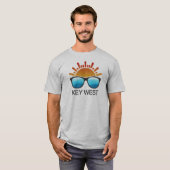 Key West Florida Sonnenbrille T-Shirt (Vorne ganz)