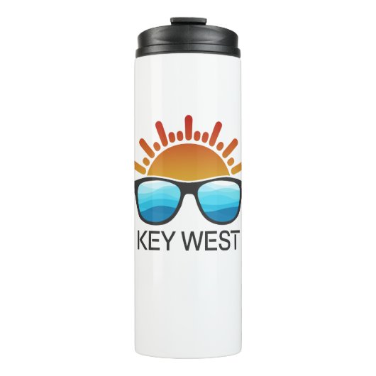 Key West Florida Sonnenbrille Thermosbecher (Vorderseite)