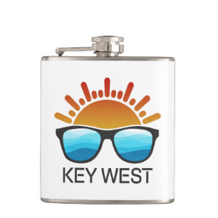 Key West Florida Sonnenbrillen Flachmann