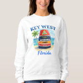 Key West Florida Sonnenuntergang Insel Sweatshirt (Vorderseite)
