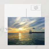 Key West, Florida Sonnenuntergang Postkarte (Vorne/Hinten)