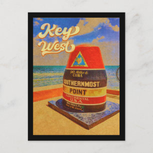 Key West Florida Sonnenuntergang Urlaubs-Souvenirs Postkarte
