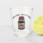 Key West, Florida South Point Marker Schnapsglas (Vorderseite)