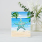 Key West Florida Starfish Postkarte (Stehend Vorderseite)