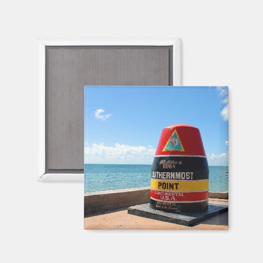 Key West, Florida, südlichste Sehenswürdigkeit Magnet (Vorderseite/Rückseite)