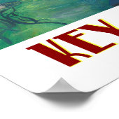 Key West Florida Südlichste Träume Reiseplaner Poster (Ecke)