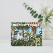 Key West Florida Sunny Tropical Postcard Postkarte (Stehend Vorderseite)