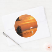 Key West, Florida Sunset Classic Round Sticker (Umschlag)