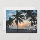 Key West, Florida Sunset Destination Wedding Save The Date (Vorderseite)