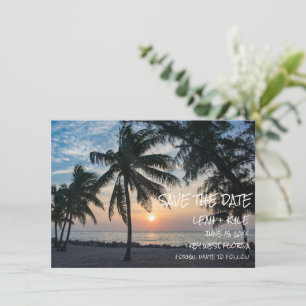 Key West, Florida Sunset Destination Wedding  Save The Date