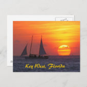 Key West, Florida Sunset Postcard Postkarte (Vorne/Hinten)
