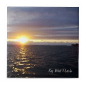 Key West Florida Sunset Tile Fliese (Vorderseite)