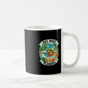 Key West Florida Süße Meeresschildkröte Surft Somm Kaffeetasse