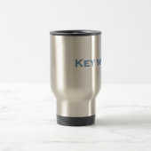 Key West Florida (Textlogo) Reisebecher (Mittel)