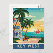 Key West Florida Travel Postkarte (Vorne/Hinten)