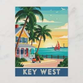 Key West Florida Travel Postkarte