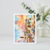 Key West Florida USA Fantastischer Place Wasserfar Postkarte (Stehend Vorderseite)