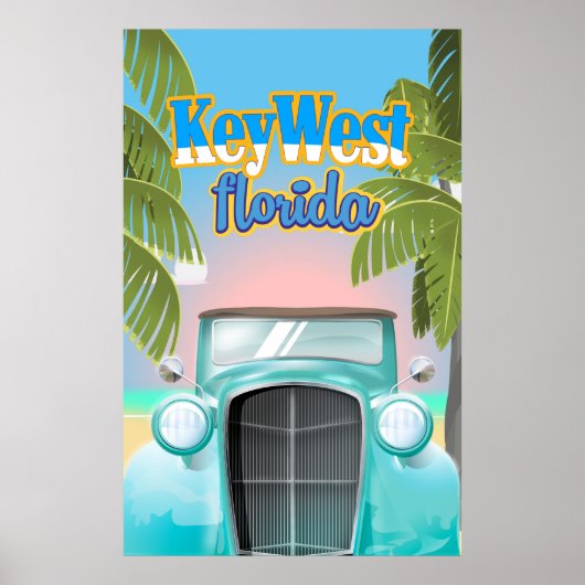 Key West, Florida USA Vintage Reiseplakat Poster (Vorne)