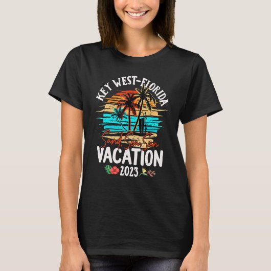 Key West Florida Vacation 2023 Matching Family Gro T-Shirt (Vorderseite)