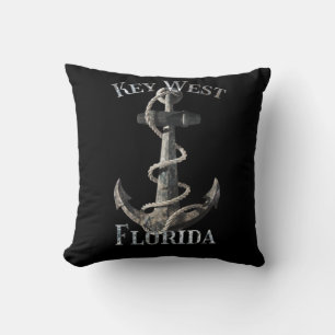Key West Florida Vacation Nautical Anchor Segeln Kissen