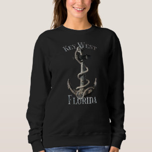 Key West Florida Vacation Nautical Anchor Segeln Sweatshirt