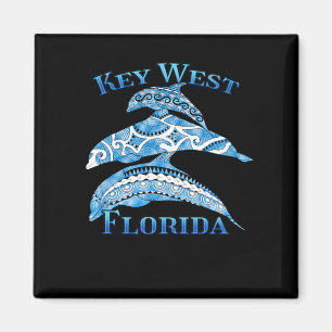 Key West Florida Vacation Tribal Delphine Magnet