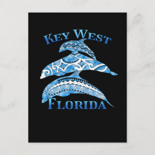 Key West Florida Vacation Tribal Delphine Postkarte