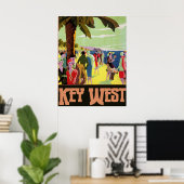 Key West Florida Vintage Kunstwerke Poster (Heimbüro)