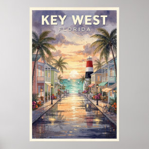 Key West Florida Vintage Reise Poster