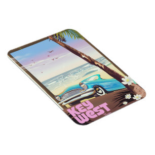 Key West Florida Vintage-Reiseplakat Magnet